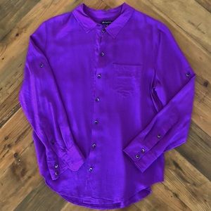 Purple Silk Blouse